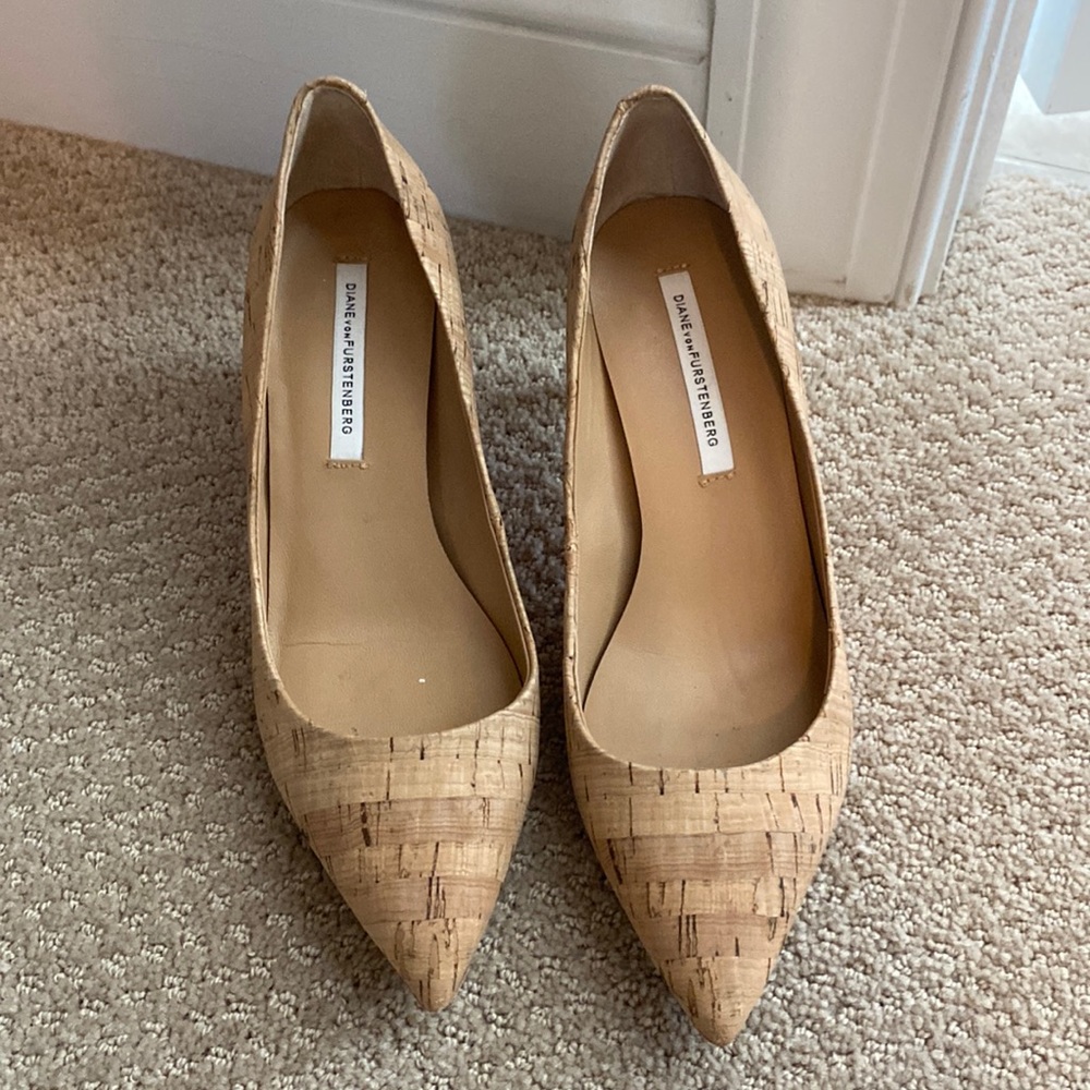 Diane von Furstenberg cork heels